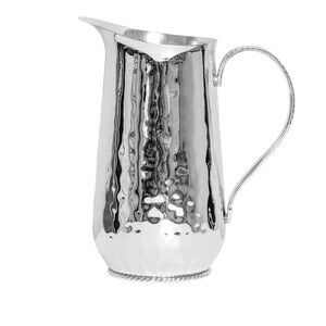 Juliska Graham 1.86 Quart Stainless Steel Silver Kitchen Bar Pitcher New $195